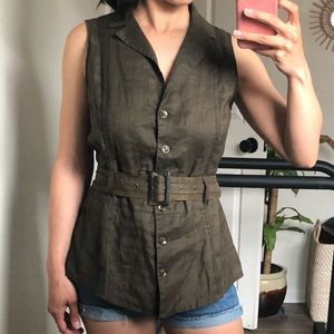 Vintage Linen Button Down